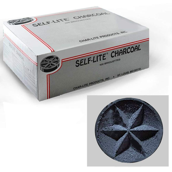 Self-Lite Charcoal Briquettes/ Box of 100