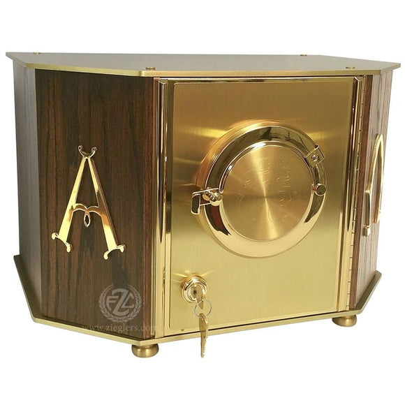 Ziegler | Style 7130 | Exposition Tabernacle | Brass and Oak