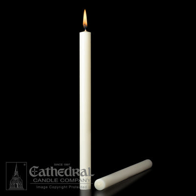 Altar Candle, 100% Unbleached Short 4's Pe