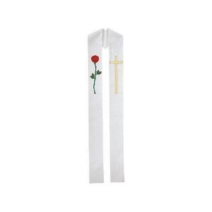 69909A Stole - Rose and Cross  Rose