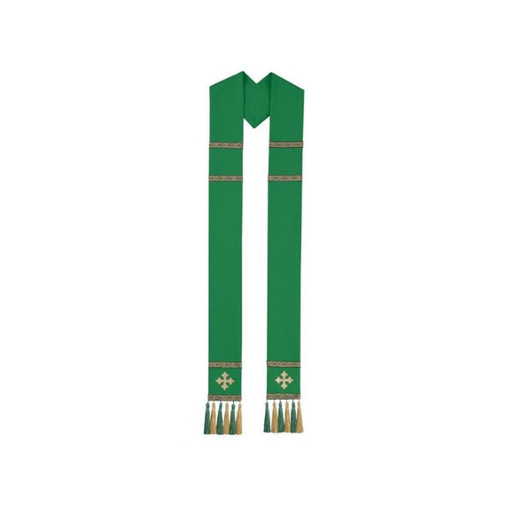 8485A Stole with Tassels  Green (Pictured)