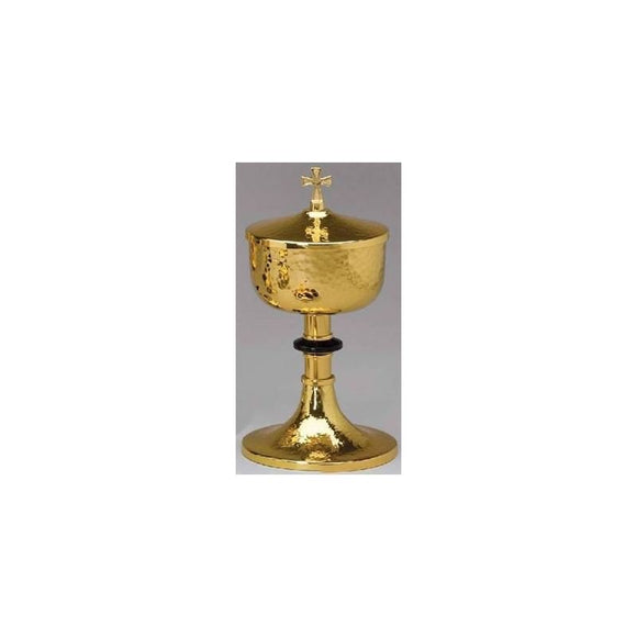 Ziegler | Style 480E | Ciborium ONLY | Round Hammered Polished Gold Finish