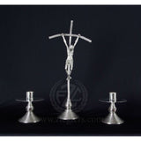 Ziegler | Altar Candlesticks ONLY | Nickel Plated | Pair