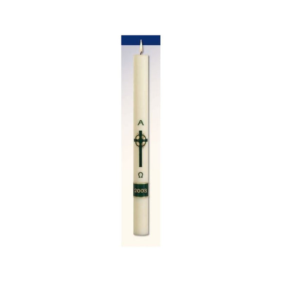 Emerald Cross Will and Baumer Paschal Candle