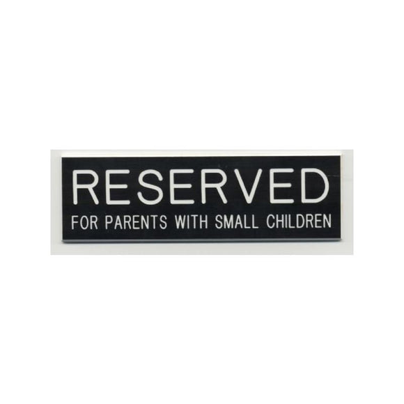 RURC3 Reserved Sign Backing Adhesive to Affix to Pew