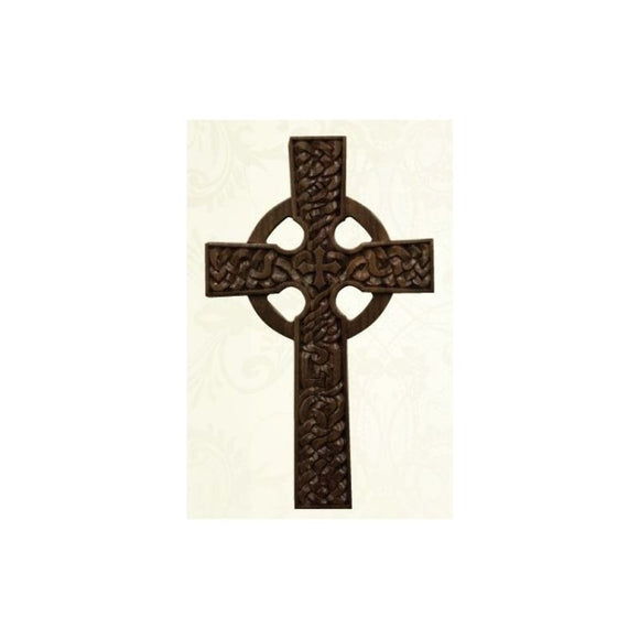 15CEL Hand Carved Celtic Cross