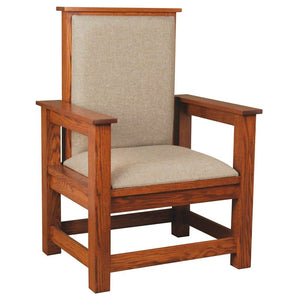 CELEBRANT CHAIR W/ ARMS 743,CELEBRANT CHAIR W/ ARMS 743-1,Woerner Wood Stain Colors,Woerner Fabric Colors