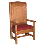 CELEBRANT CHAIR,PADDED BACK,Woerner Wood Stain Colors