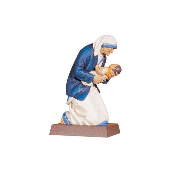 850 Mother Theresa of Calcutta - Wood Carved Statue