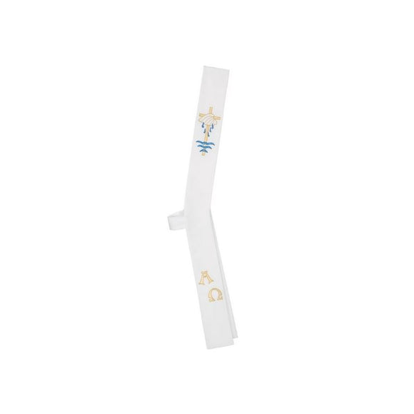 78629A Stole - Alpha and Omega  Cream