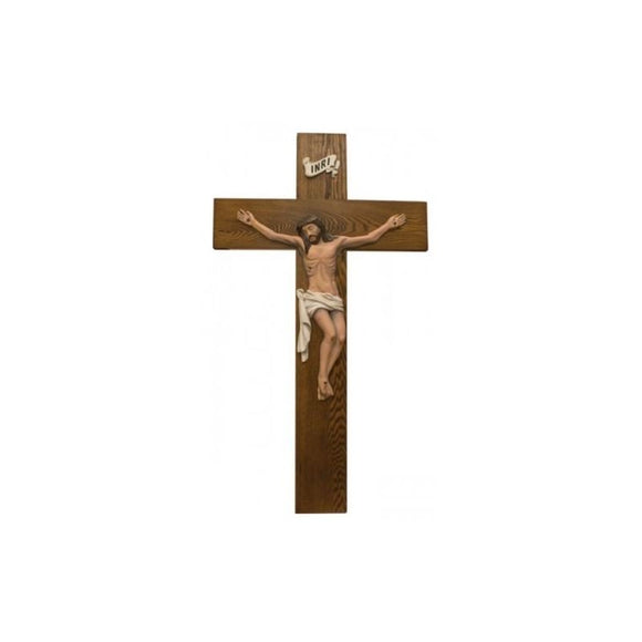 MJ4241 Wood Carved Crucifix