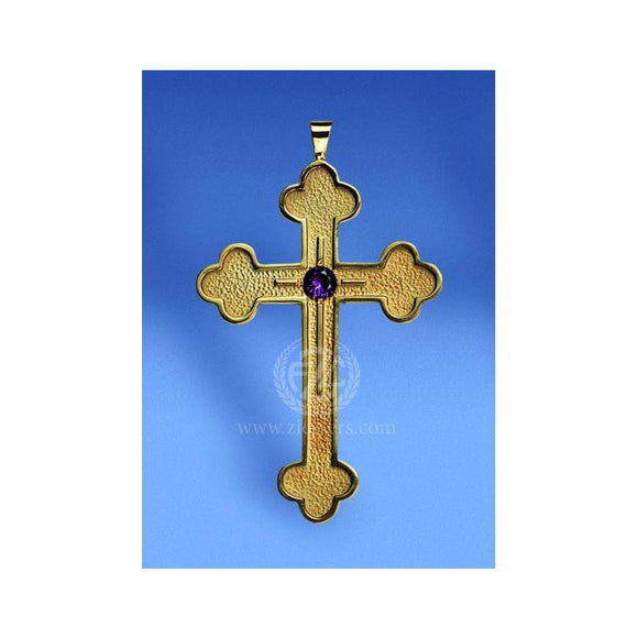 Ziegler | Pectoral Cross | Style 4342 | Gold Plated Sterling Silver