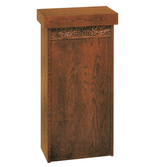 OFFERTORY TABLE WITH SHELF and DOOR,Woerner Wood Stain Colors