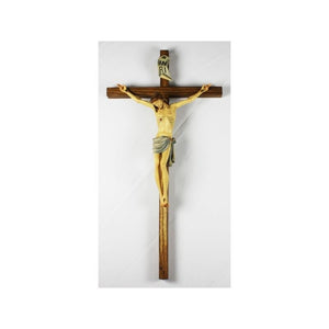 Italian Color Crucifix with INRI