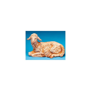 52941 12" SEATED SHEEP FIGURE