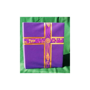 006629 Ceremonial Binder Royal Purple/with GOLD FOIL