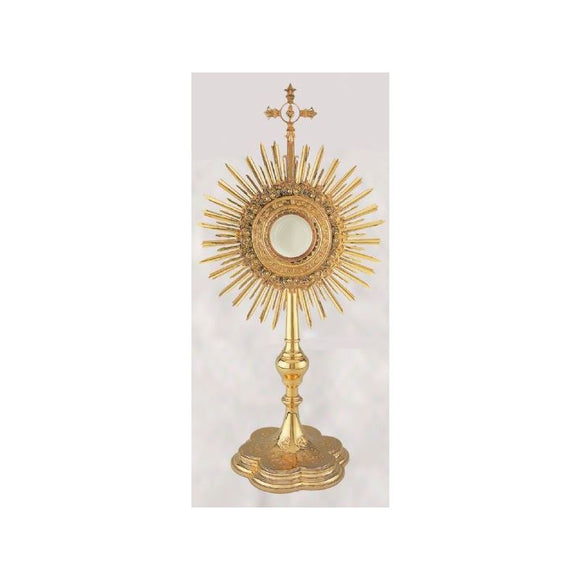 10-439 Layered Floral Wreath Monstrance