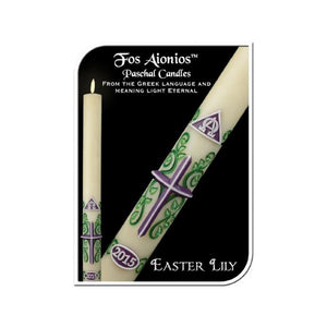 Easter Lily Paschal Candle