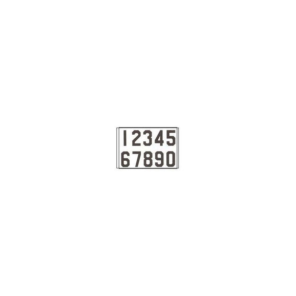 TS10026CDW Black on White Hymn Board Numbers Card Width 2